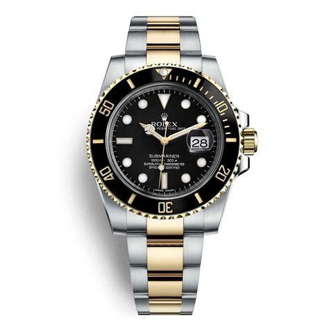 rolex con paperino|Rolex Submariner Date watch: Oystersteel and yellow gold.